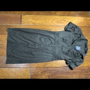 NWT The Limited olive green shirt dress size 4